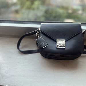 MCM black shoulder bag